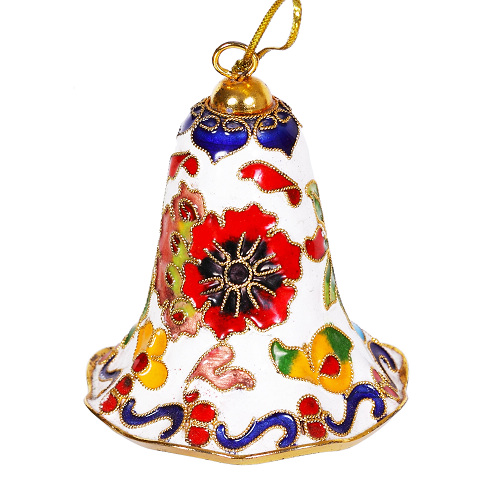 Glocke Weihnachtsglocken Weihnachtsdeko Deko Cloisonne Emaille 5475 - zum Schließen ins Bild klicken